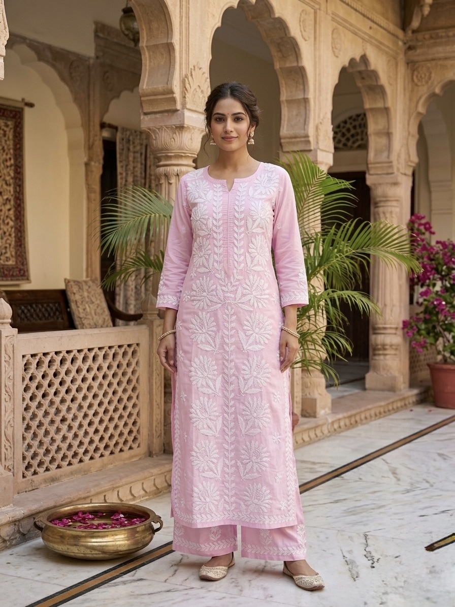 Chikankari Coord Set